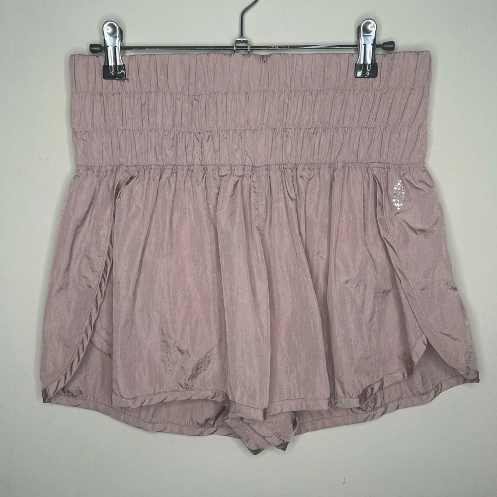 FP Movement Free People The Way Home Workout Shorts in Moonlight Mauve Sz Large - Picture 2 of 11